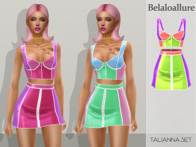 Sims 4 Belaloallure Talianna set by belal1997 at TSR