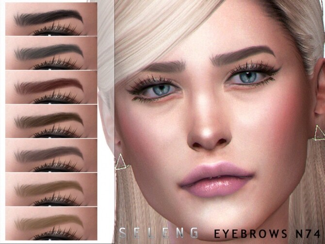 Sims 4 Eyebrows N74 by Seleng at TSR
