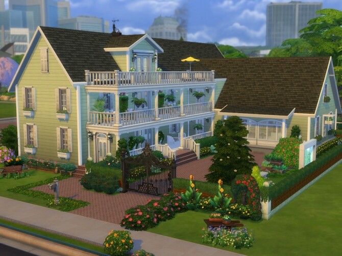 Sims 4 The Charleston house by NewBee123 at TSR