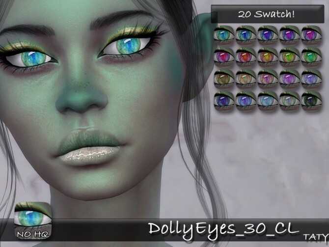Sims 4 Dolly Eyes 30 CL by tatygagg at TSR