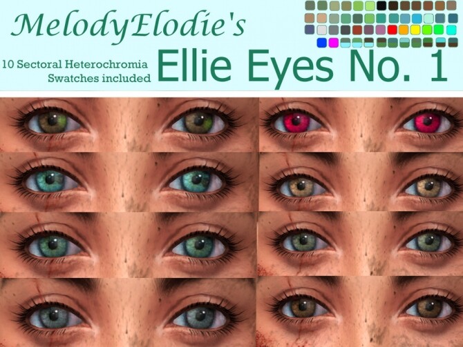 Sims 4 Ellie Eyes No. 1 by MelodyElodie at TSR
