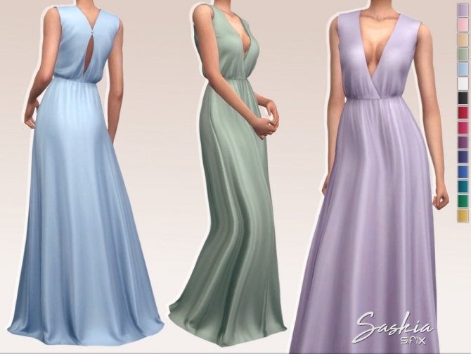 Sunniva Dress By Sifix At Tsr Sims 4 Updates
