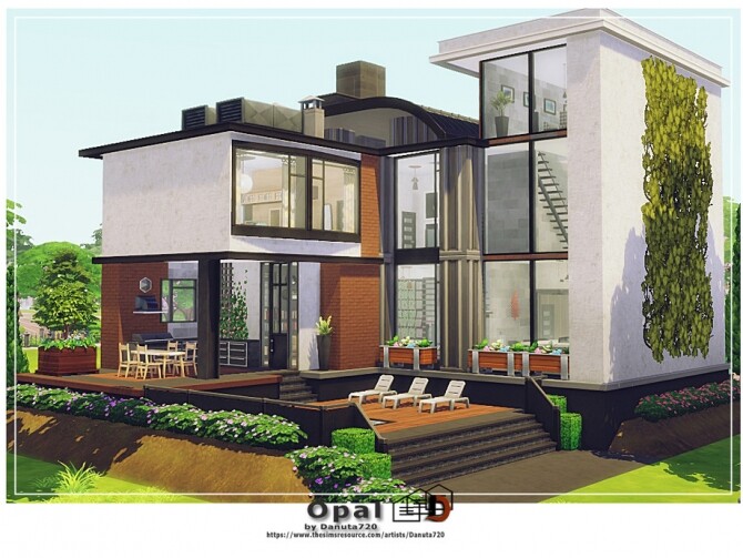 Sims 4 Opal house by Danuta720 at TSR