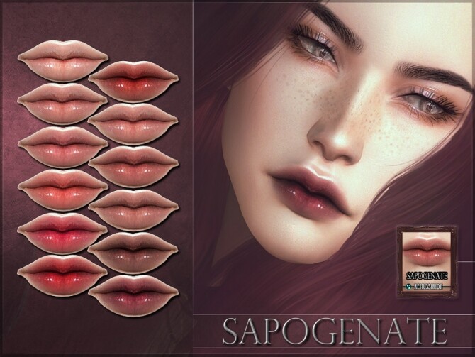 Sims 4 Sapogenate Lipstick by RemusSirion at TSR