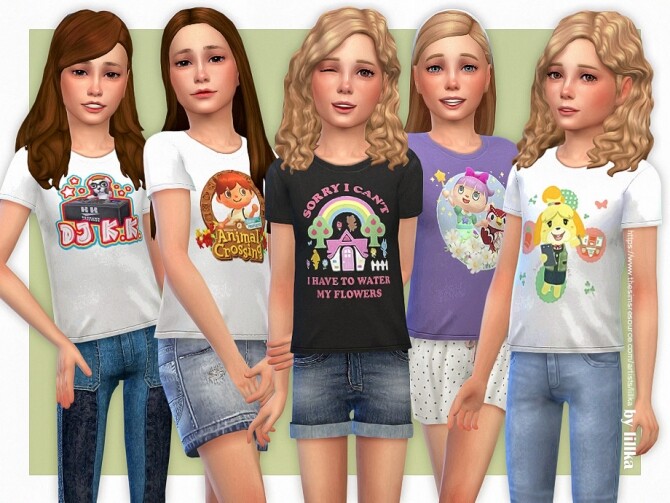 Sims 4 Animal Crossing T Shirt by lillka at TSR