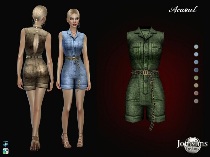 Sims 4 Acasnel jumpsuit by jomsims at TSR