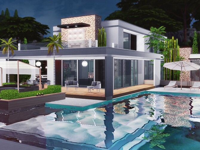 Sims 4 Marciane house by Rirann at TSR