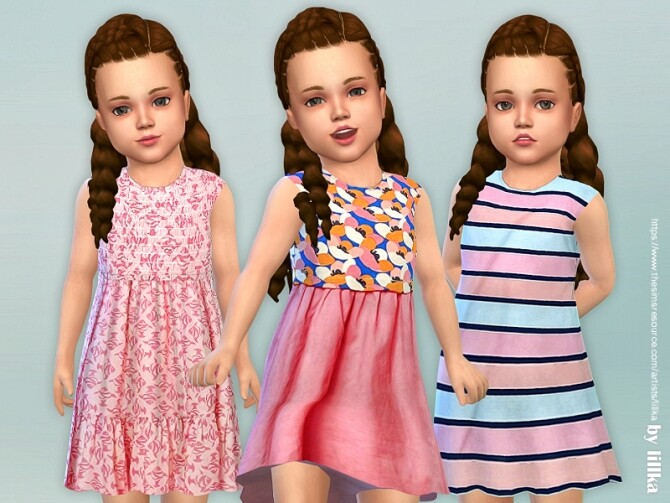 Sims 4 Toddler Dresses Collection P148 by lillka at TSR