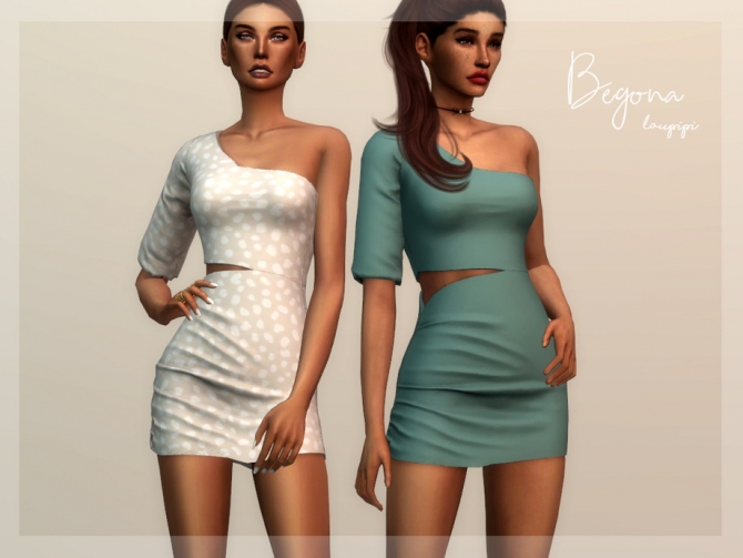 Begona dress by laupipi at TSR » Sims 4 Updates