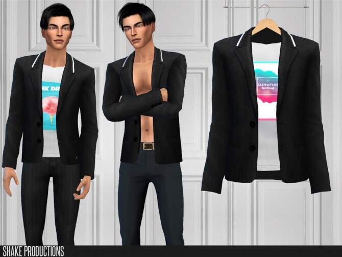 Sims 4 464 Jacket Male by ShakeProductions at TSR