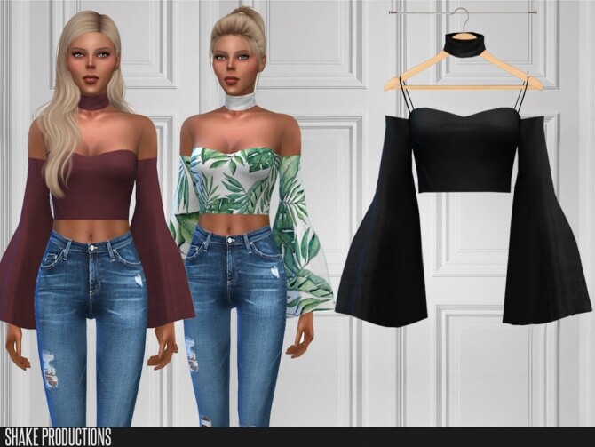 Sims 4 463 Blouse by ShakeProductions at TSR