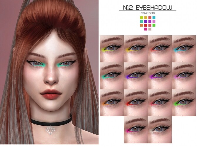 Sims 4 LMCS Eyeshadow N12 by Lisaminicatsims at TSR