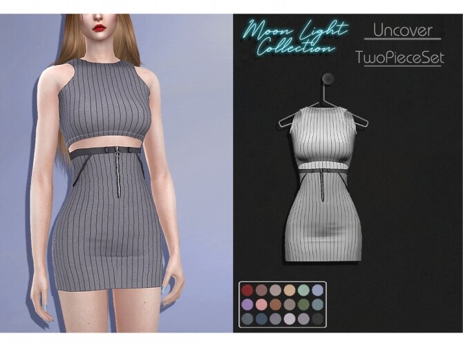 Sims 4 LMCS Uncover Two Piece Set by Lisaminicatsims at TSR
