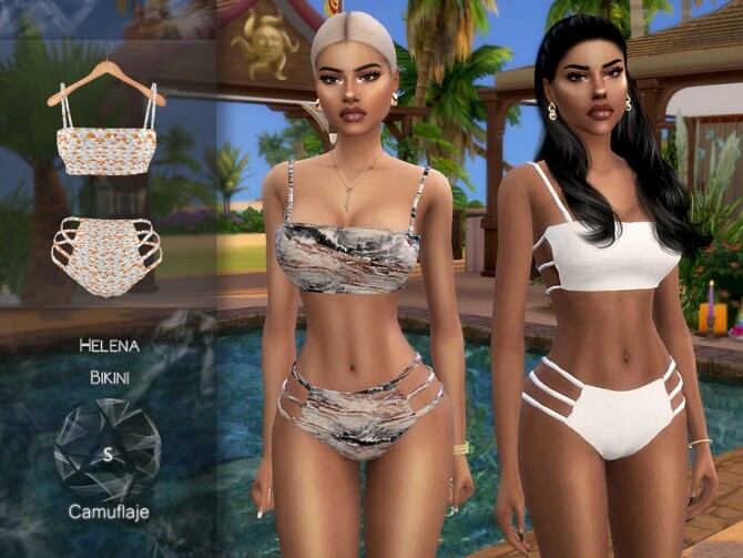 Sims 4 Helena Bikini by Camuflaje at TSR