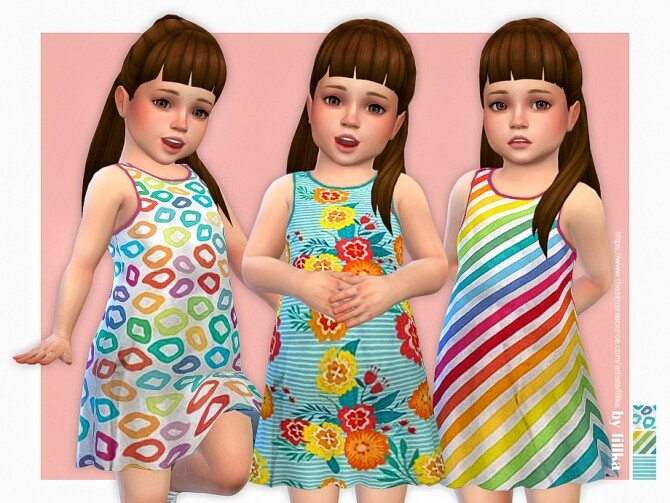 Sims 4 Toddler Dresses Collection P150 by lillka at TSR