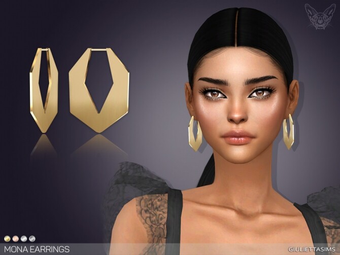 Sims 4 Mona Earrings by feyona at TSR