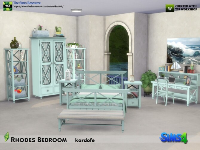 Sims 4 Rhodes Bedroom by kardofe at TSR