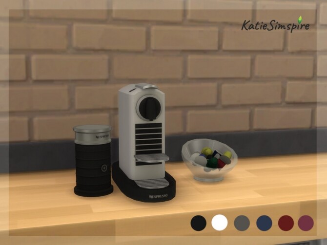 Sims 4 Nespresso set by Katiesimspire at TSR