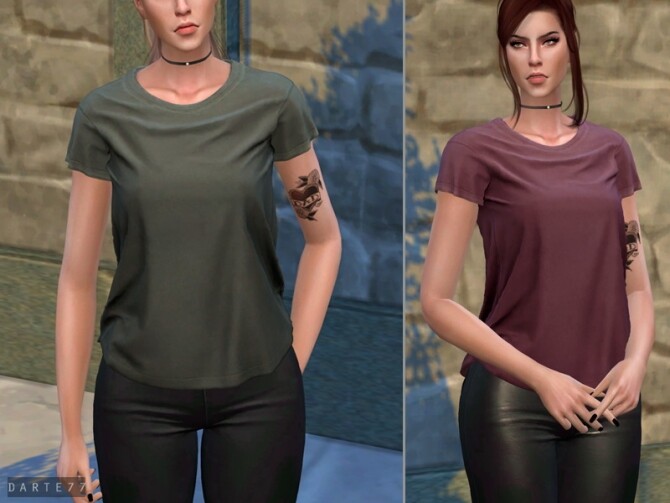 Sims 4 Short Sleeve T Shirt by Darte77 at TSR