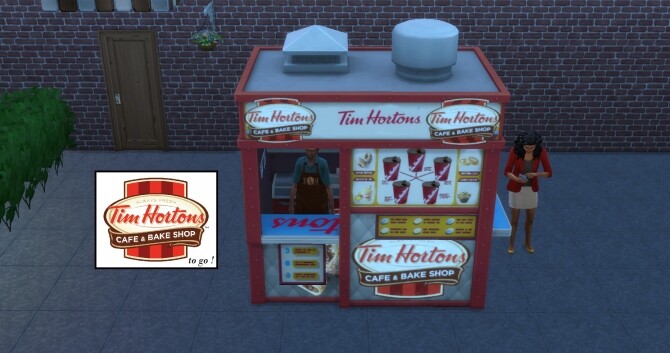 Sims 4 Tim Hortons to go! by ArLi1211 at Mod The Sims