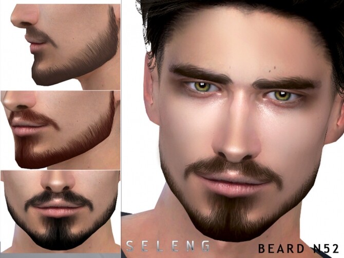 Sims 4 Beard N52 by Seleng at TSR