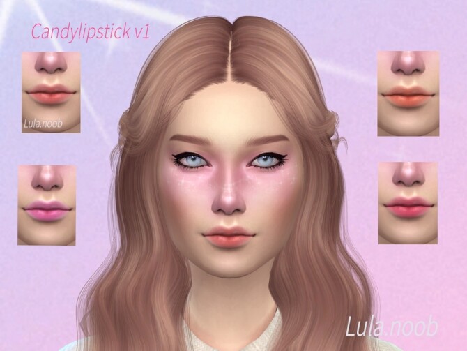 Sims 4 Candy lipstick v1 by Lula.noob at TSR