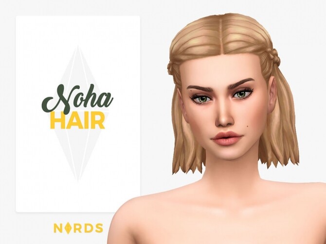 Sims 4 Noha Hair by Nords at TSR