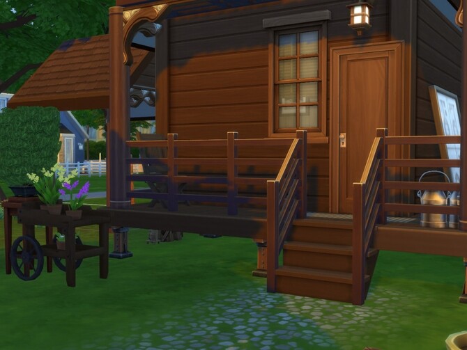 Sims 4 Fishing Pond Cabin by Brasil Royale at TSR