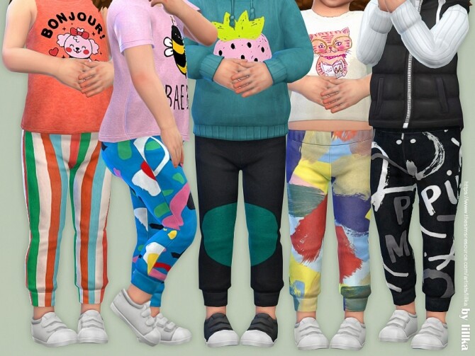 Sims 4 Sweatpants for Toddler 03 by lillka at TSR