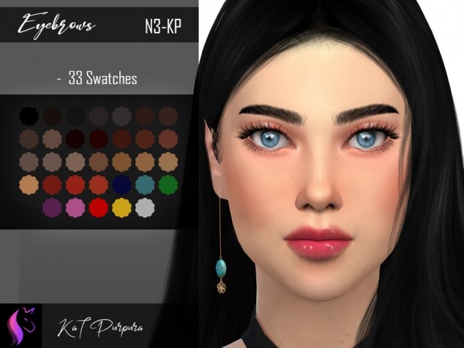 Sims 4 Eyebrows N3 KP by KaTPurpura at TSR
