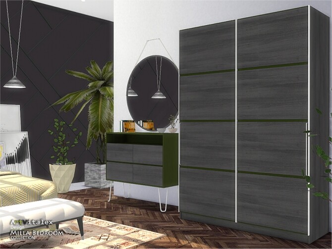 Sims 4 Milla Bedroom by ArtVitalex at TSR