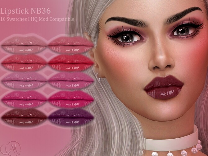Sims 4 Lipstick NB36 at MSQ Sims