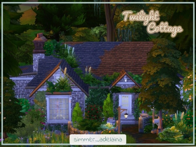 Sims 4 Twilight Cottage by simmer adelaina at TSR