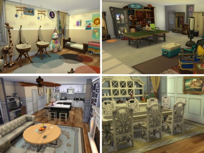 Sims 4 The Charleston house by NewBee123 at TSR