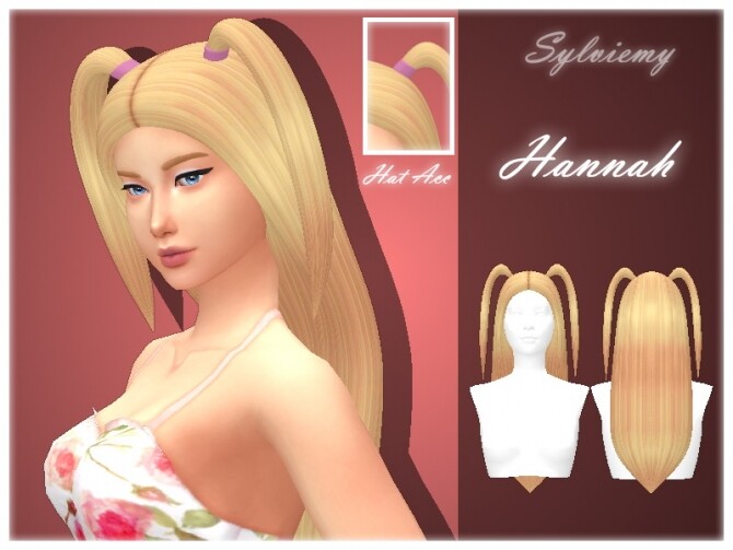 Sims 4 Hannah Hairstyle Set by Sylviemy at TSR