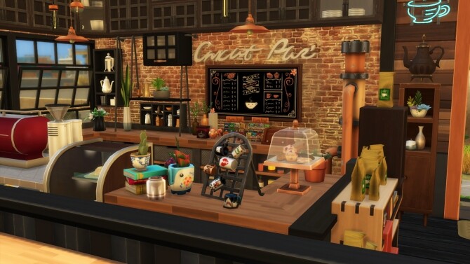Sims 4 Industrial style food park by simbunnyRT at Mod The Sims
