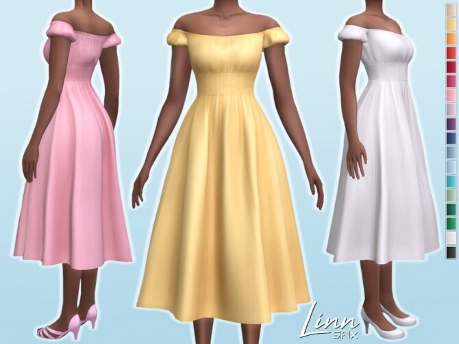Sims 4 Linn Dress by Sifix at TSR