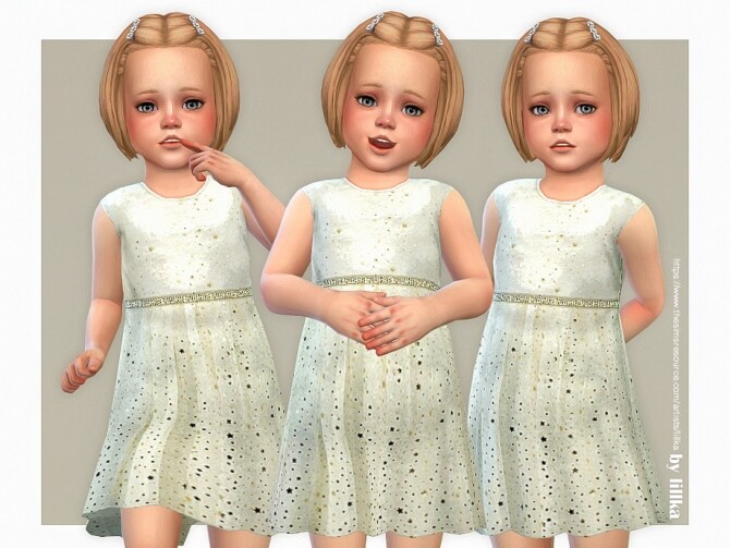 Sims 4 Fiona Dress by lillka at TSR