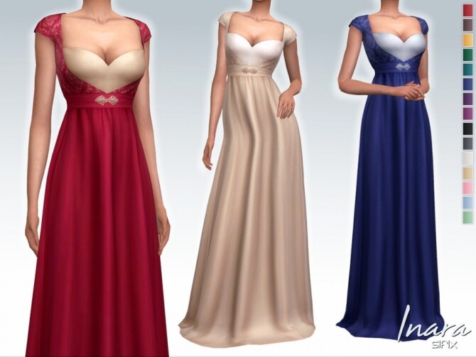 Sims 4 Inara Dress by Sifix at TSR