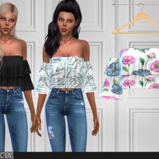 Cropped Sweater at Trillyke » Sims 4 Updates