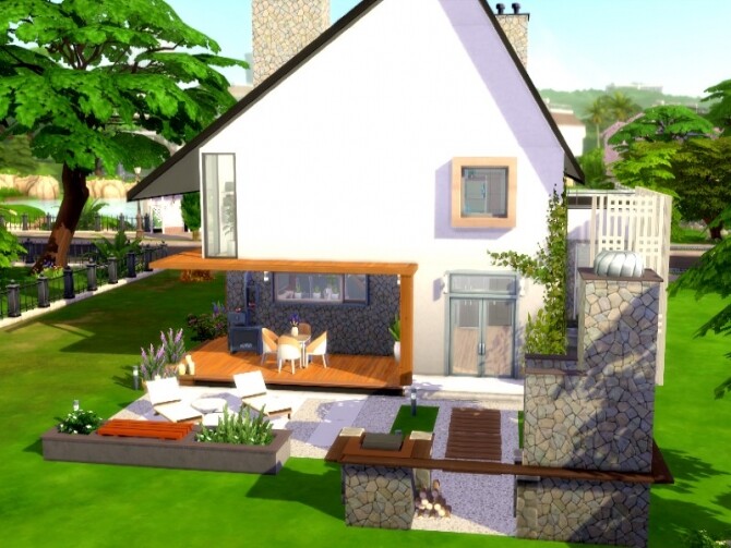 Sims 4 Modern May house by GenkaiHaretsu at TSR