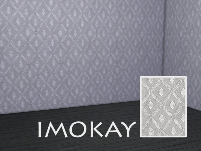 Sims 4 Shiny geometric wallpaper by imOKAY at TSR