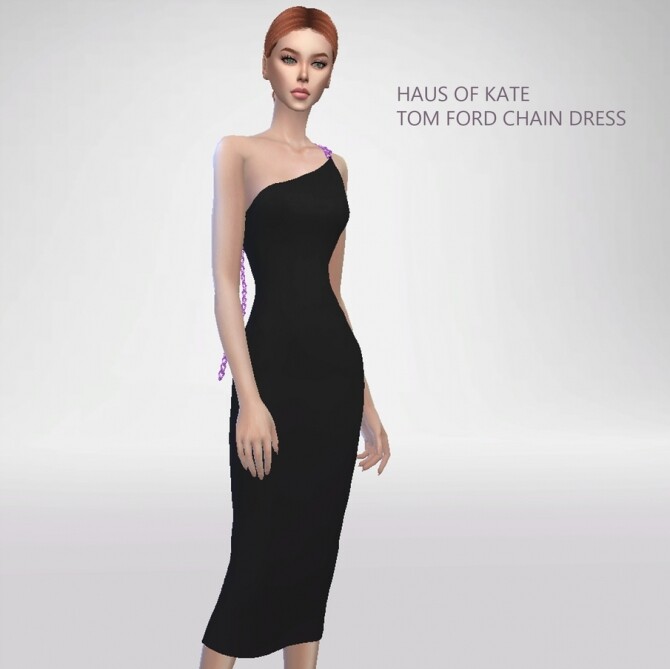 Sims 4 Chain Dress at Haus of Kate