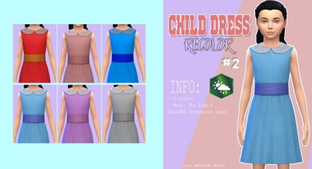 Child dress recolor at Kass