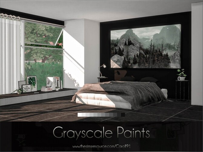 Sims 4 Grayscale Paints by Caroll91 at TSR