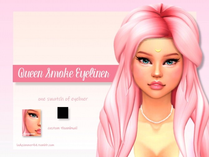 Sims 4 Queen Smoke Eyeliner by LadySimmer94 at TSR