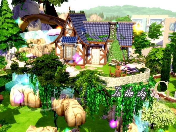Sims 4 In the sky house by GenkaiHaretsu at TSR