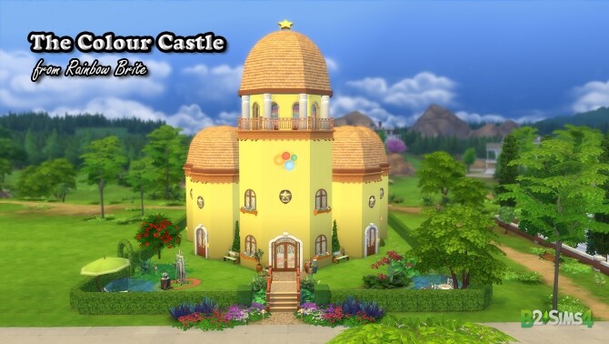 Sims 4 The Colour Castle (Rainbow Brite) by Brunnis 2 at Mod The Sims