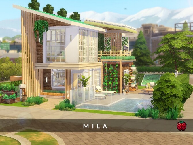 Sims 4 Mila tiny home no cc by melapples at TSR