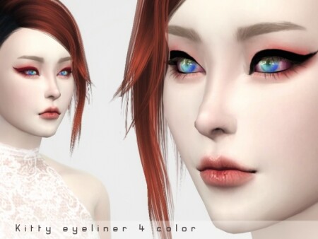 Kitty eyeliner by KumoBani at TSR